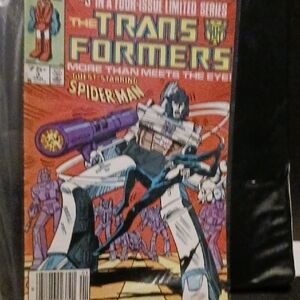 Transformers Comic Featuring Spider-Man